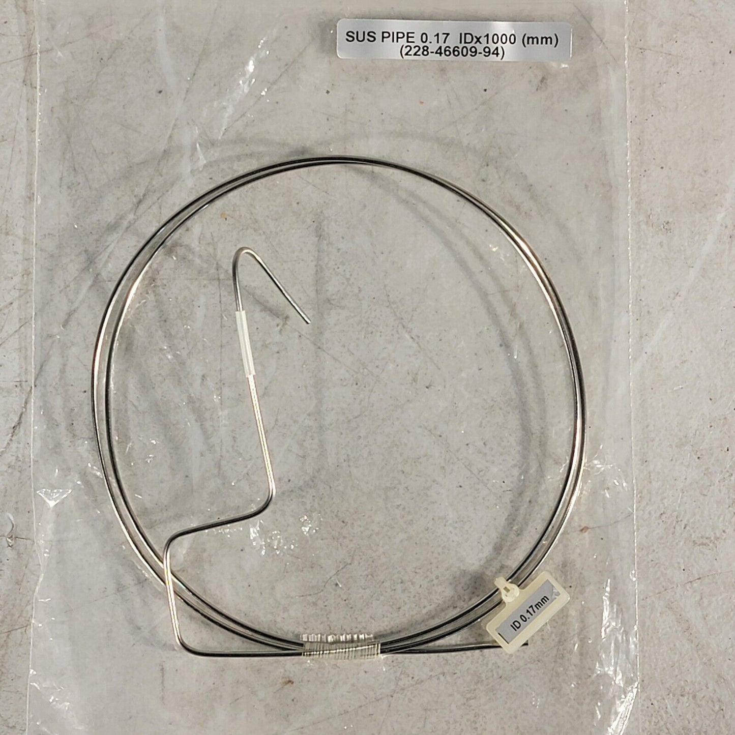 Shimadzu 228-46609-94 SUS Pipe Tube HPLC 0.17mm ID 1000mm Long Stainless