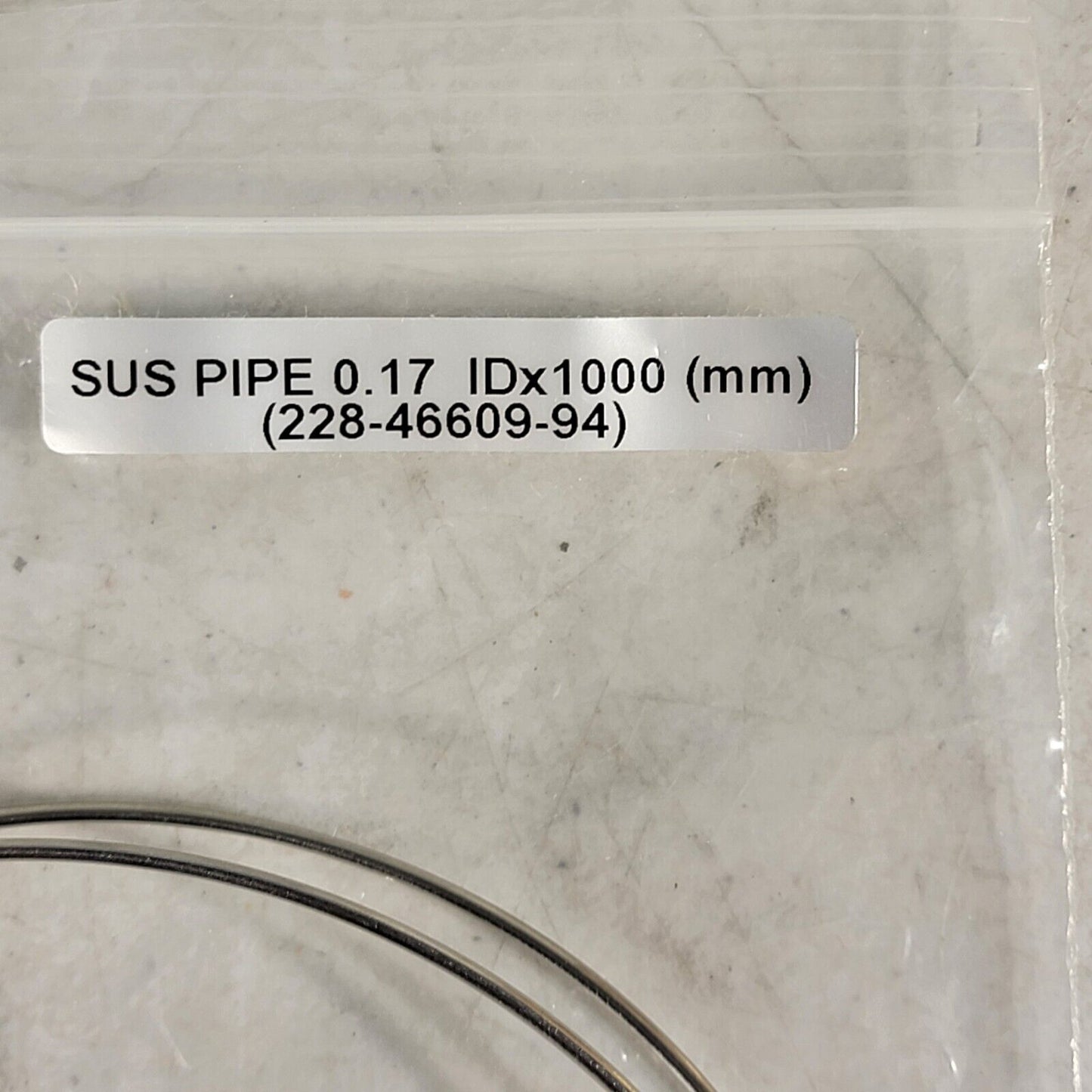 Shimadzu 228-46609-94 SUS Pipe Tube HPLC 0.17mm ID 1000mm Long Stainless