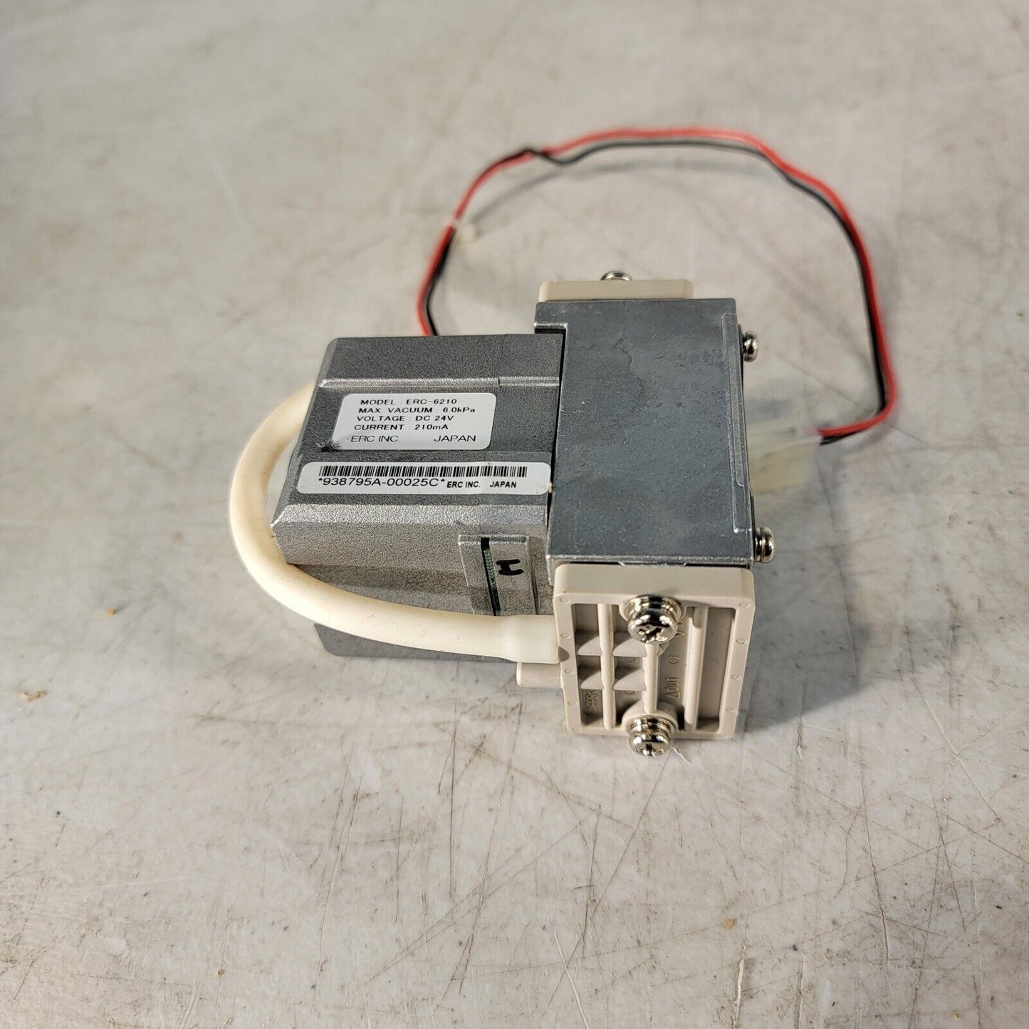 ERC-6210 Air Vacuum Pump for Shimadzu DGU-20A Tested- Works 24V DC 0.21A