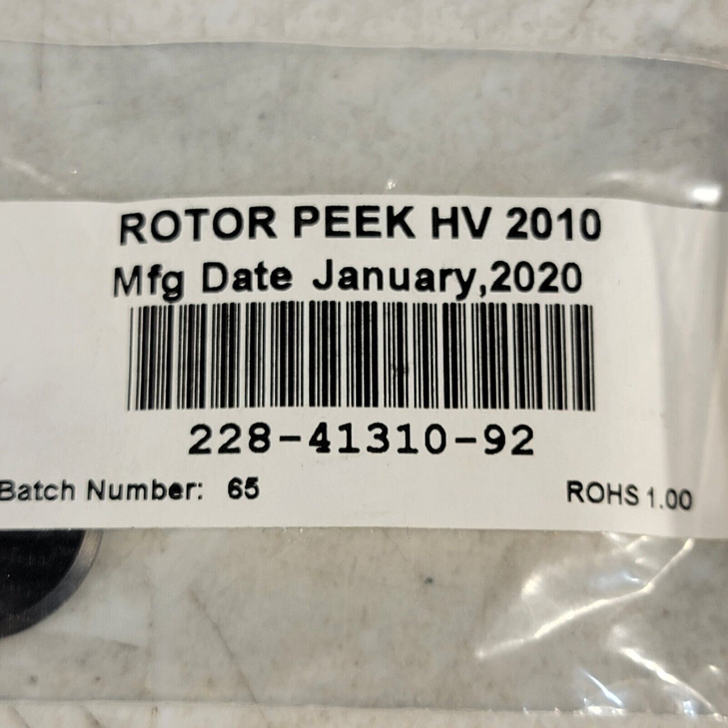 Shimadzu 228-41310-92 PEEK Rotor for SIL-HT/SIL-20 High Pressure Valve