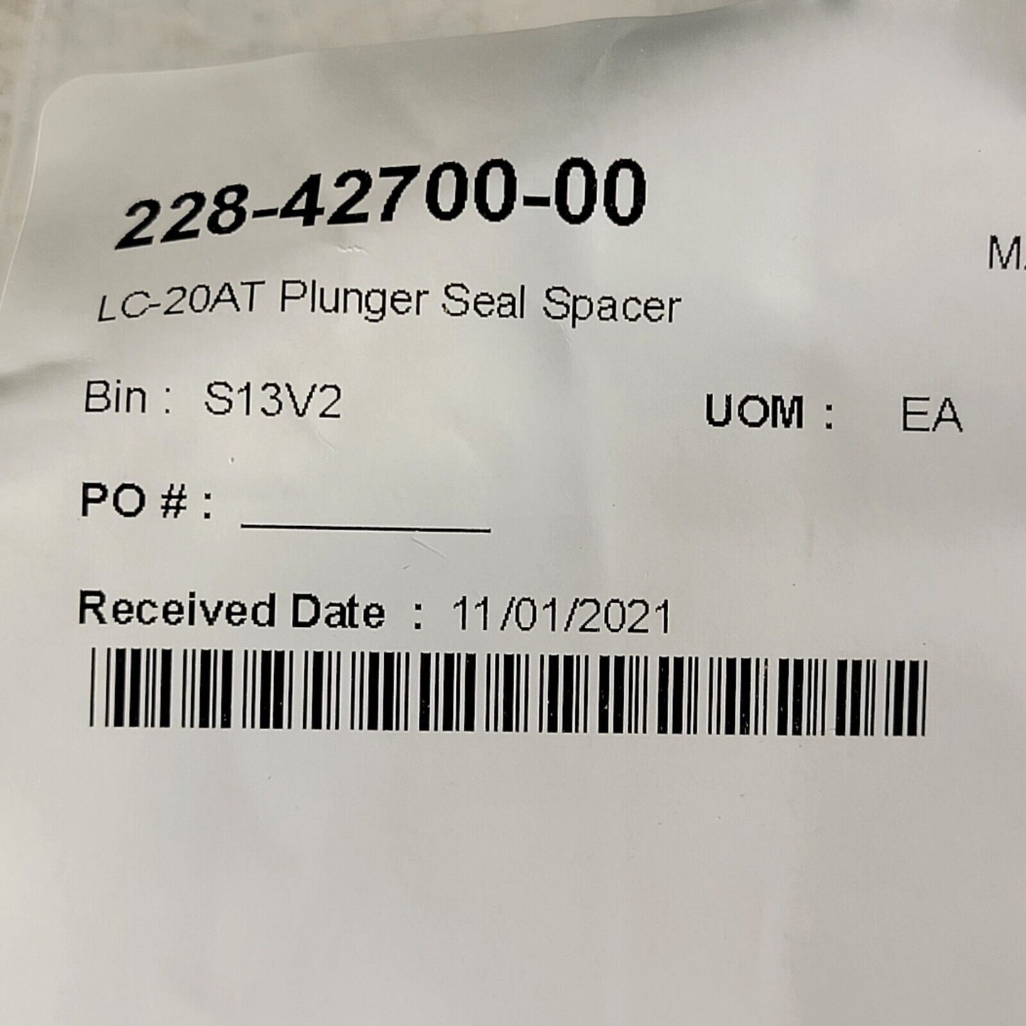 Shimadzu 228-42700-00 Plunger Seal Spacer for GFP Seal LC-20AT