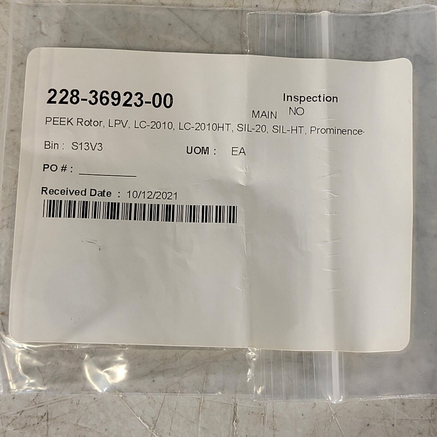 Shimadzu 228-36923-00 PEEK Rotor LPV Low Pressure Valve for LC-2010 SIL-20A