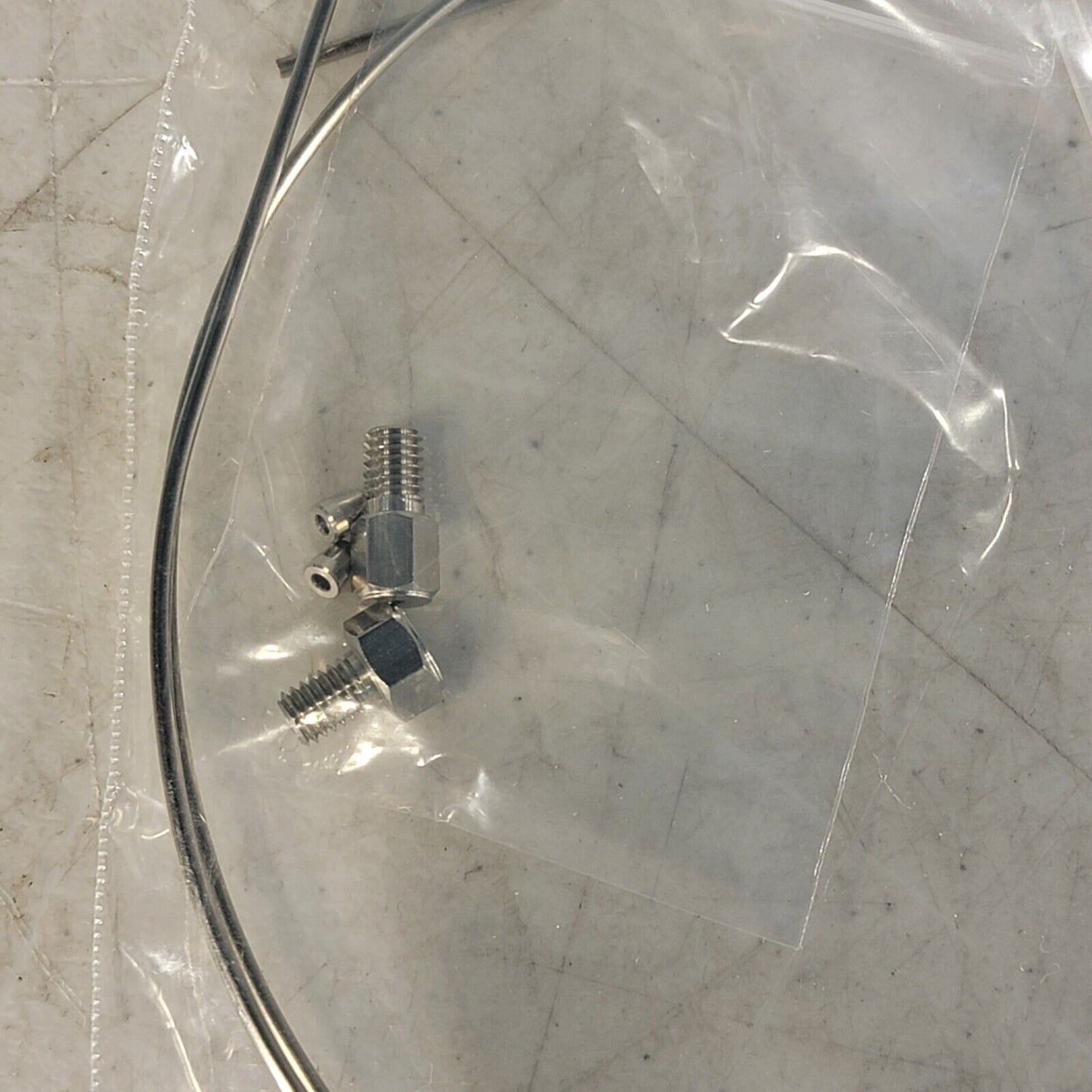 Shimadzu 228-46609-93 SUS Pipe Tube HPLC 0.3mm ID 1000mm Long w/ Fittings