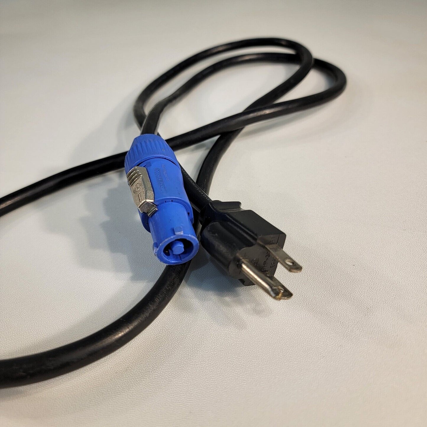 5ft Blue PowerCon NAC3FCA to Male Nema 5-15P Power Cord Connector Cable Neutrik