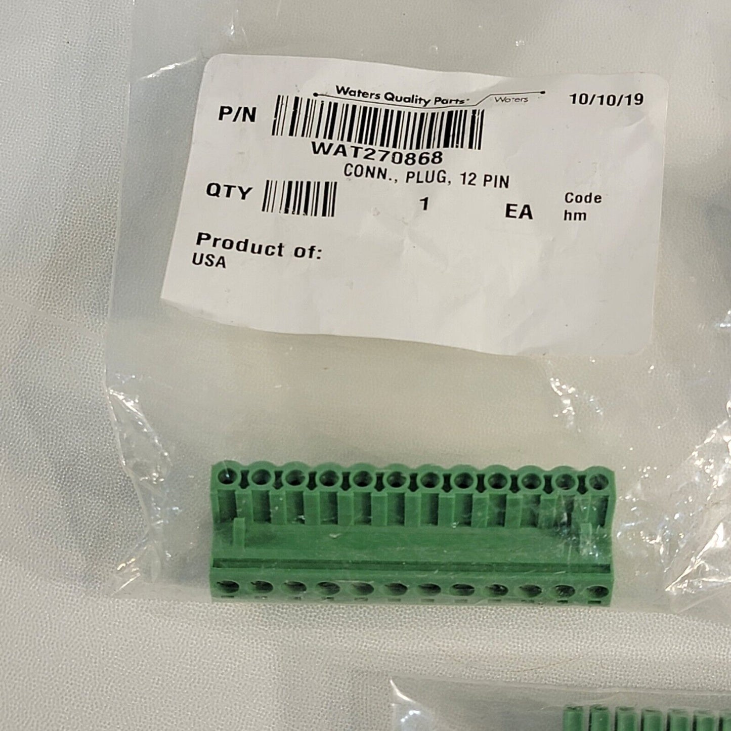 Waters Connector Header Plug Lot of 3: 12-Pin, 13-Pin, 6-Pin Mini-Combicon