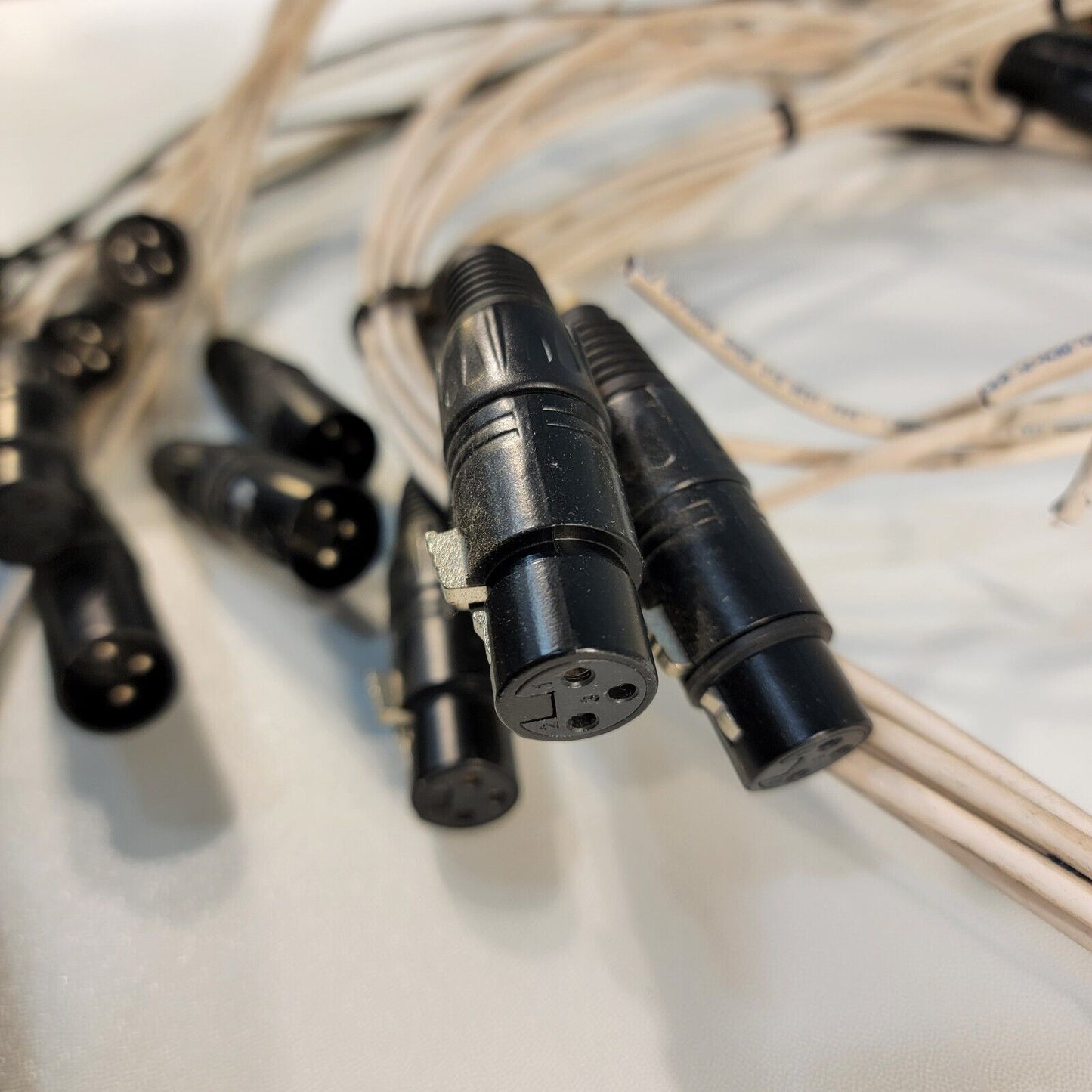 Huge Lot 3-Pin XLR Patch Cables Neutrik NC3MXX 2-Foot 3-Foot
