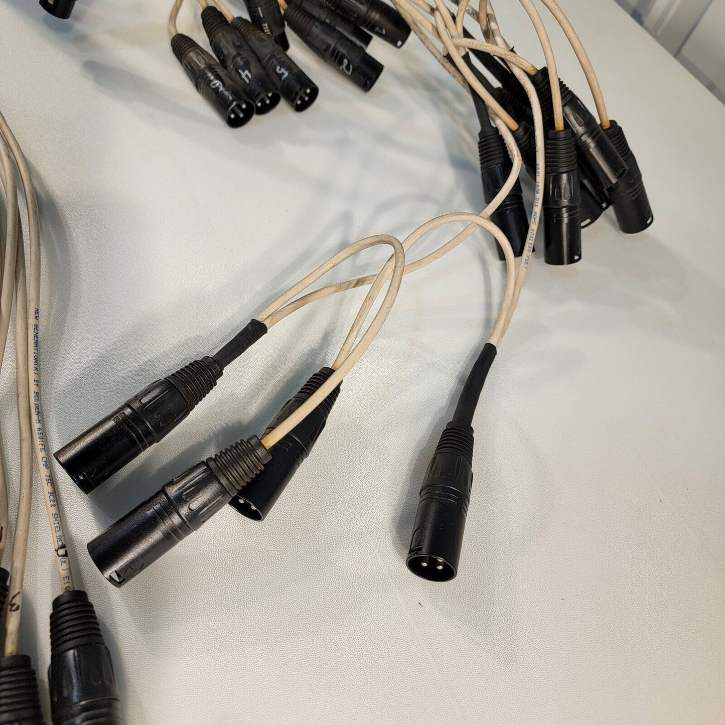 Huge Lot 3-Pin XLR Patch Cables Neutrik NC3MXX 2-Foot 3-Foot