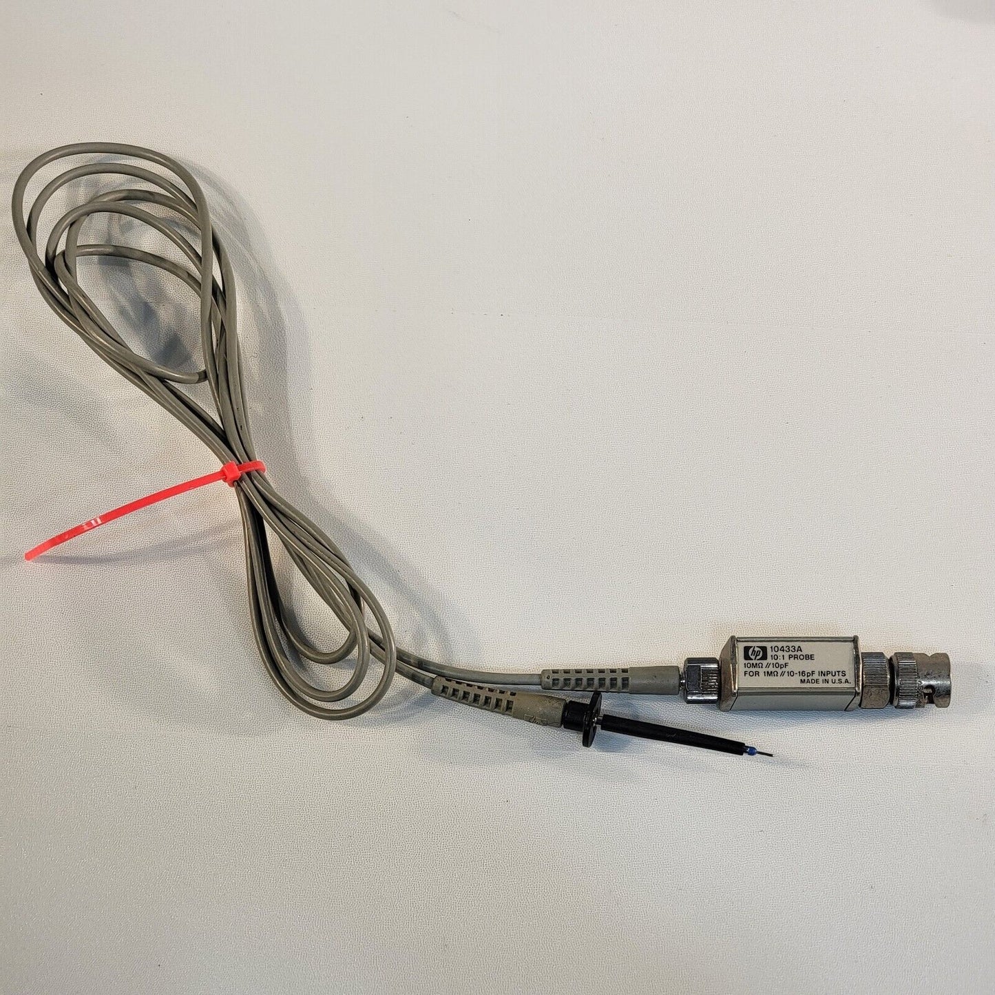 HP Hewlett Packard 10433A Oscilloscope Probe Passive 10:1, 300MHz 10MOhm 10pF