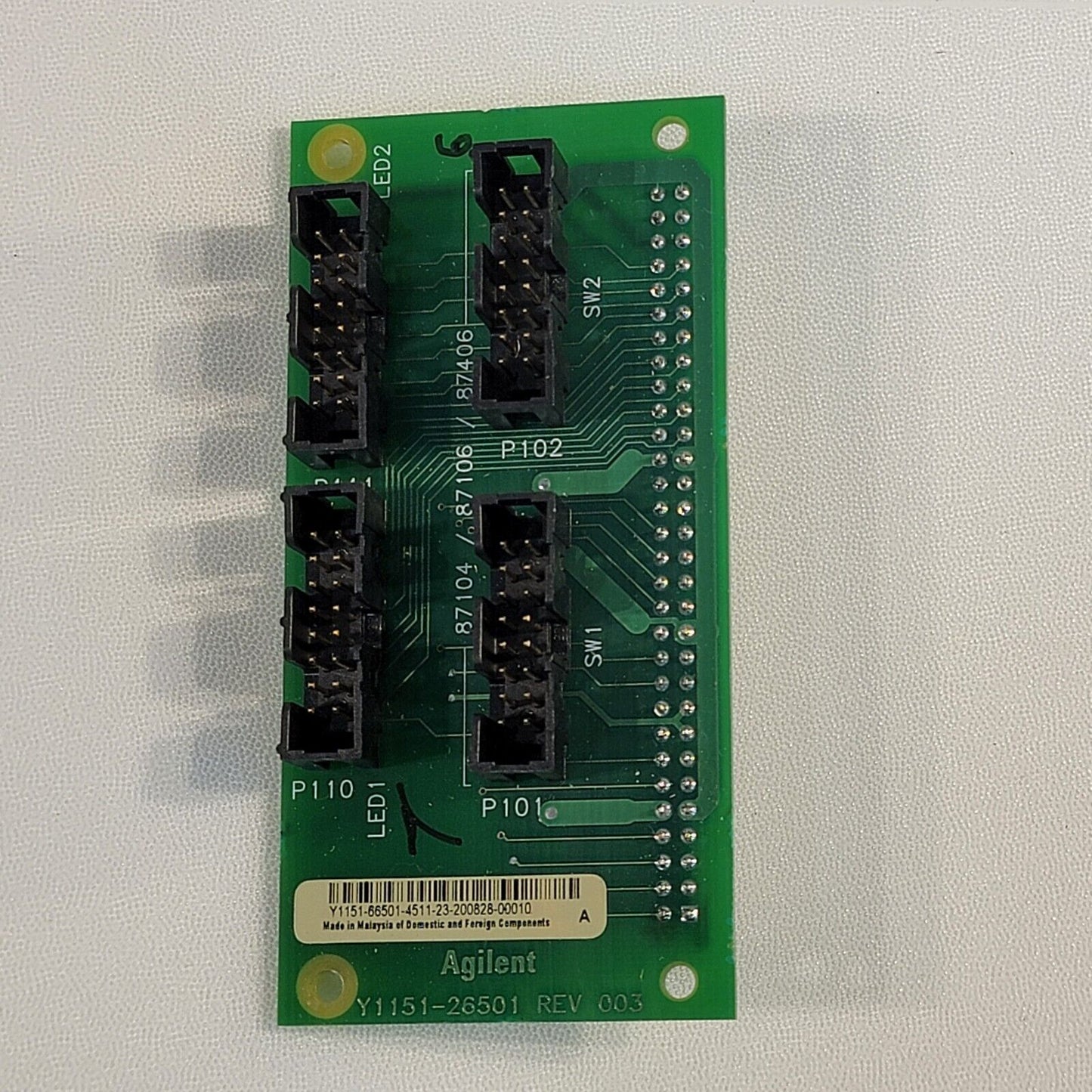 Agilent Y1151-26501 66501 Switch Attenuator Driver Breakout Board for 34945EXT
