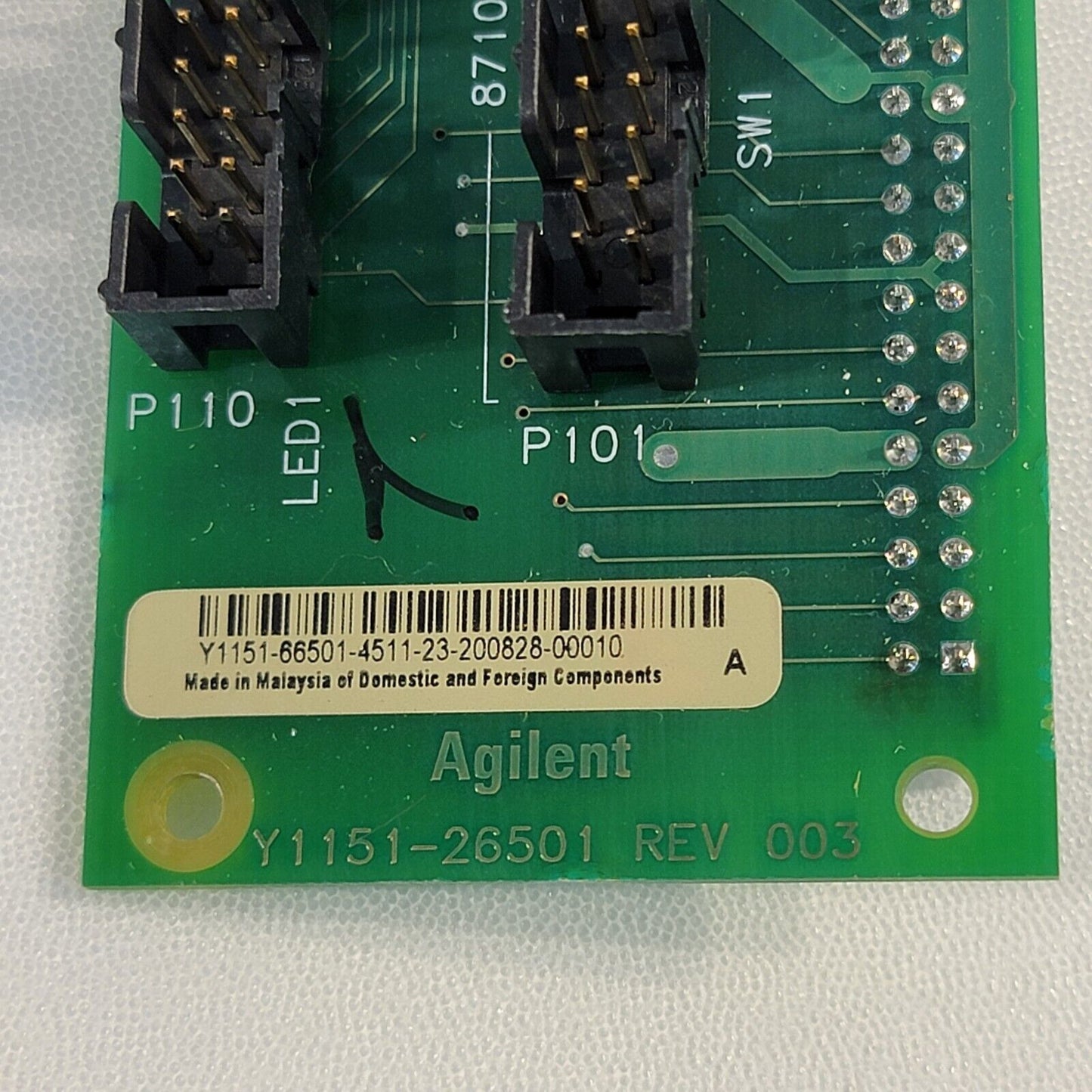 Agilent Y1151-26501 66501 Switch Attenuator Driver Breakout Board for 34945EXT