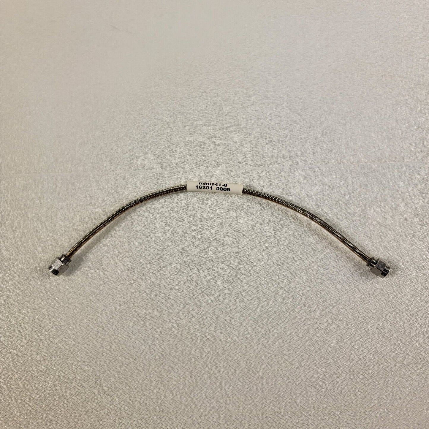 HUBER+SUHNER mini141-8 SMA Plug RF Cable 26.5GHz 8 Inches Long 50Ω Semi-Ridgid