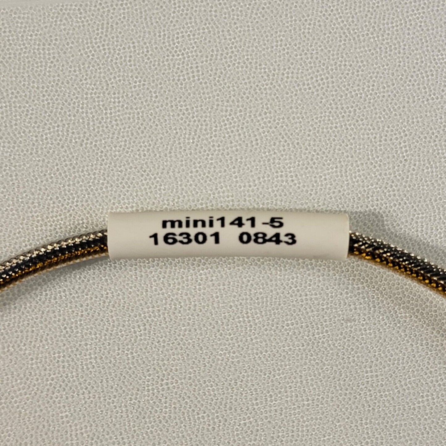 HUBER+SUHNER mini141-5 SMA Plug RF Cable 26.5GHz 5 Inches Long 50Ω Semi-Ridgid