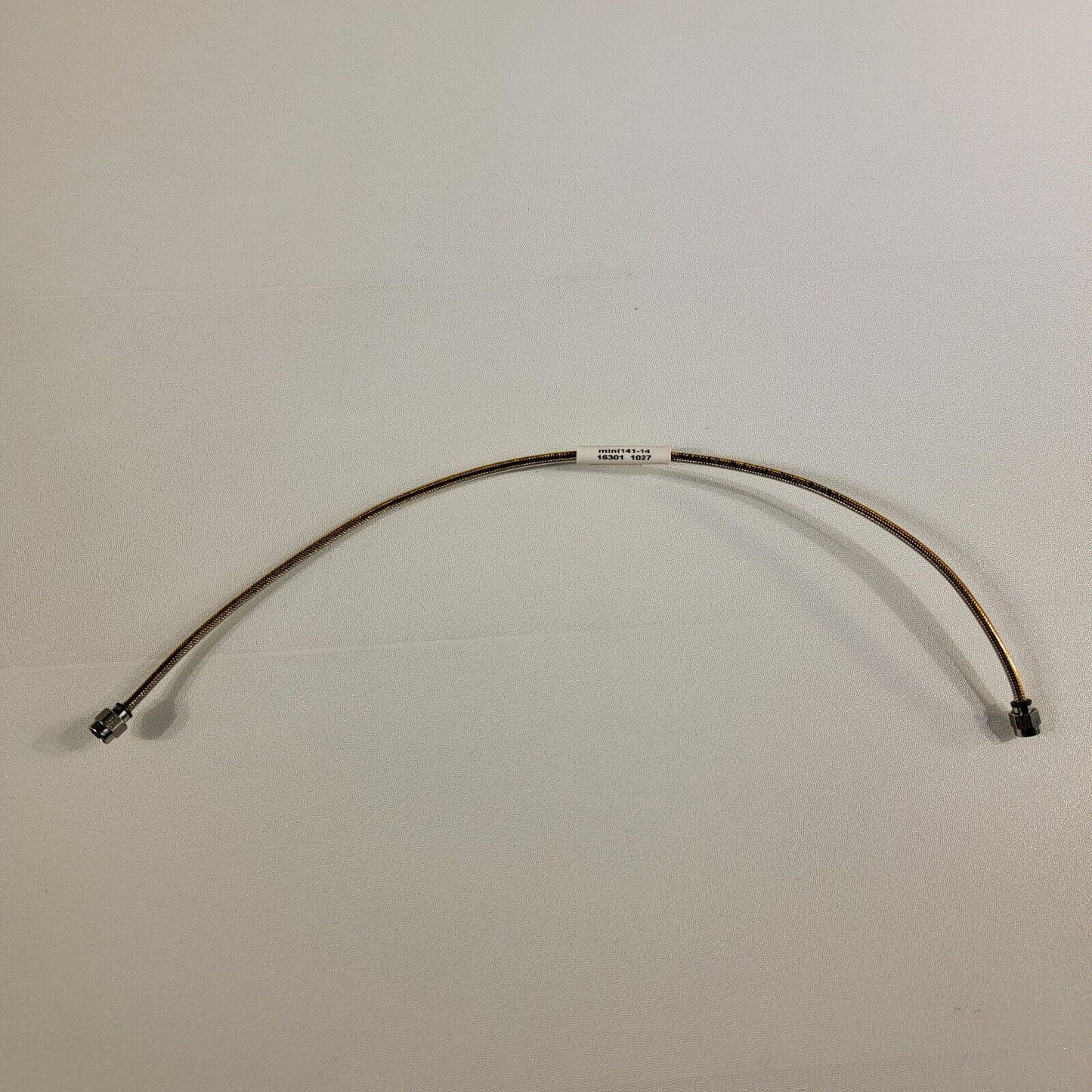 HUBER+SUHNER mini141-14 SMA Plug RF Cable 26.5GHz 14 Inches Long 50Ω Semi-Ridgid