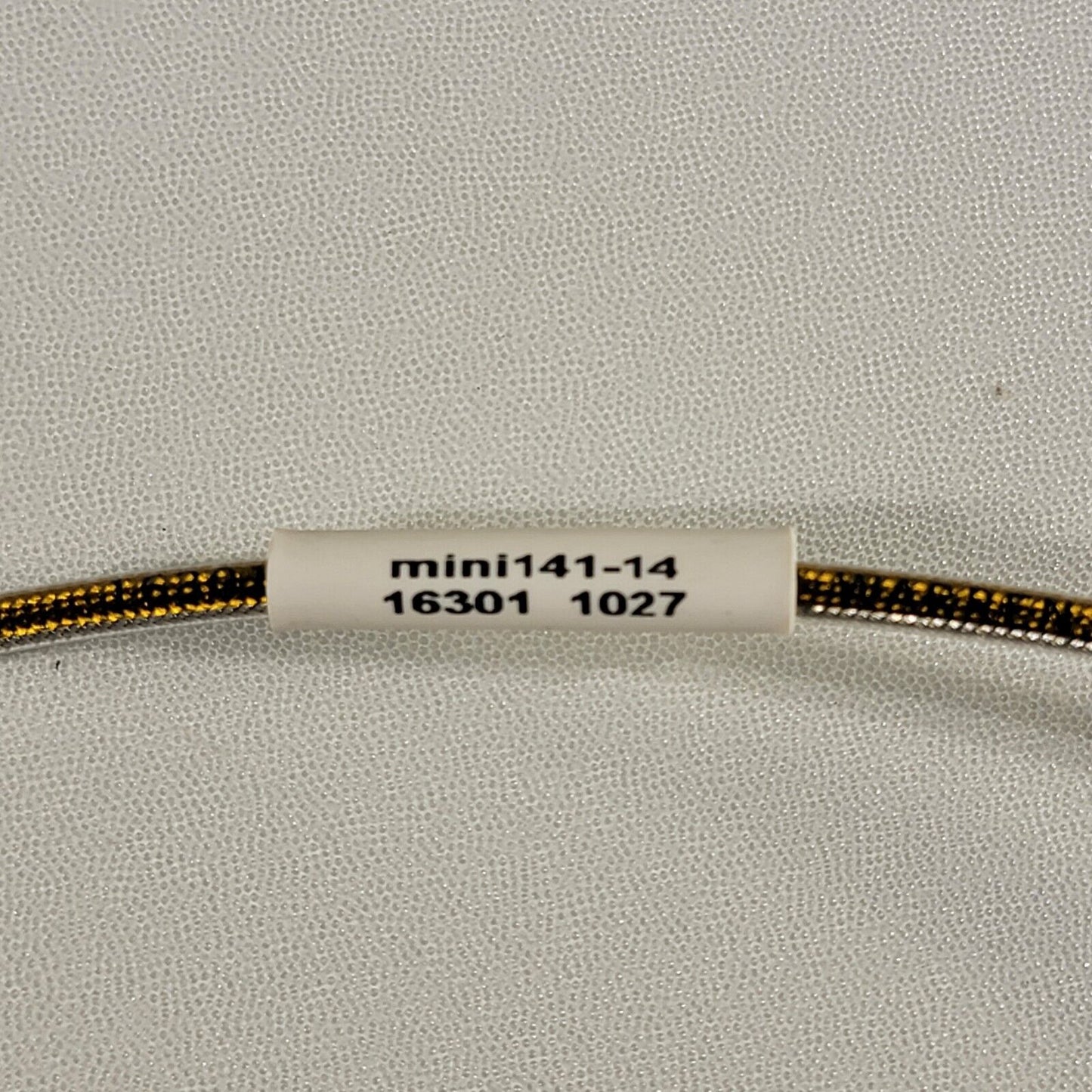 HUBER+SUHNER mini141-14 SMA Plug RF Cable 26.5GHz 14 Inches Long 50Ω Semi-Ridgid