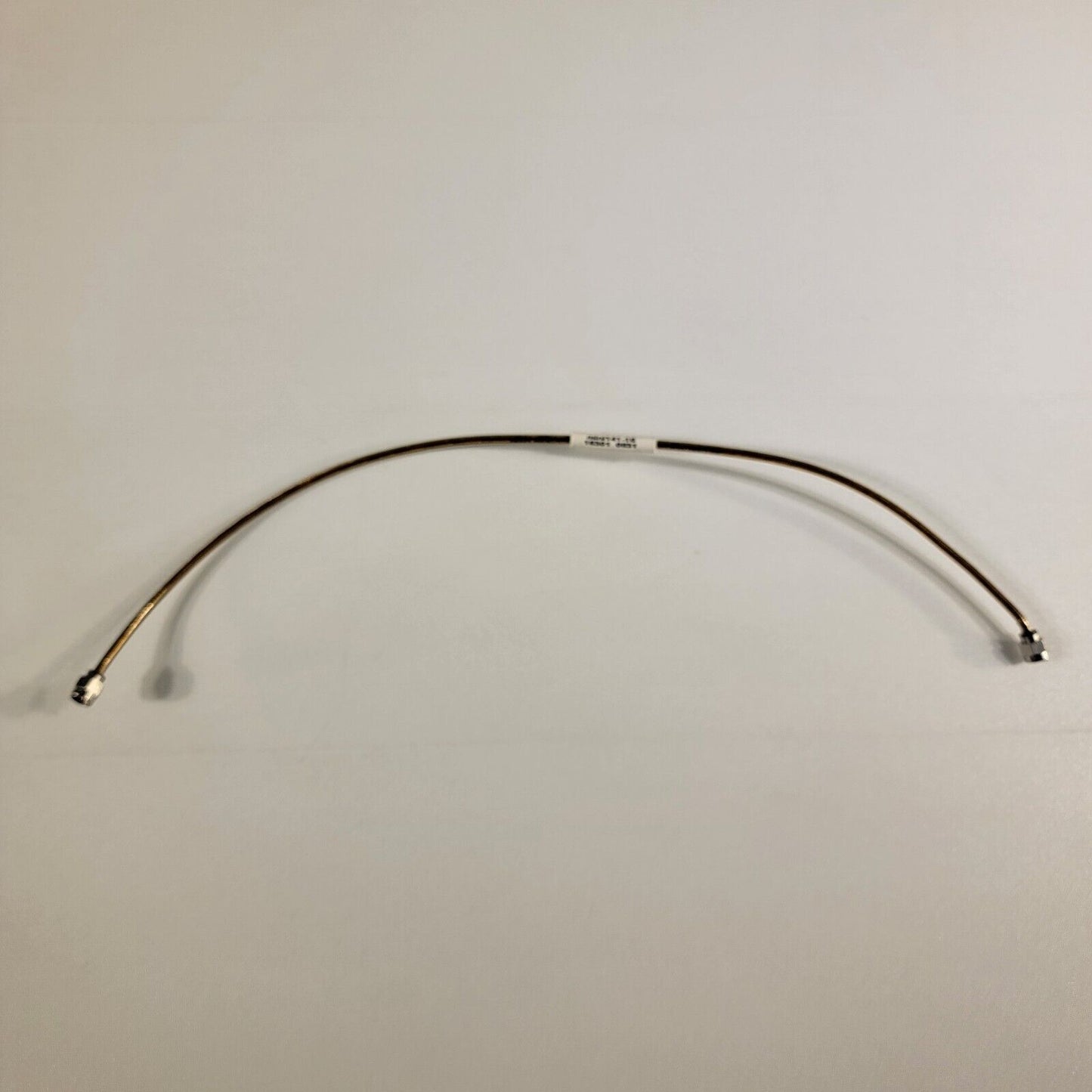 HUBER+SUHNER mini141-16 SMA Plug RF Cable 26.5GHz 16 Inches Long 50Ω Semi-Ridgid