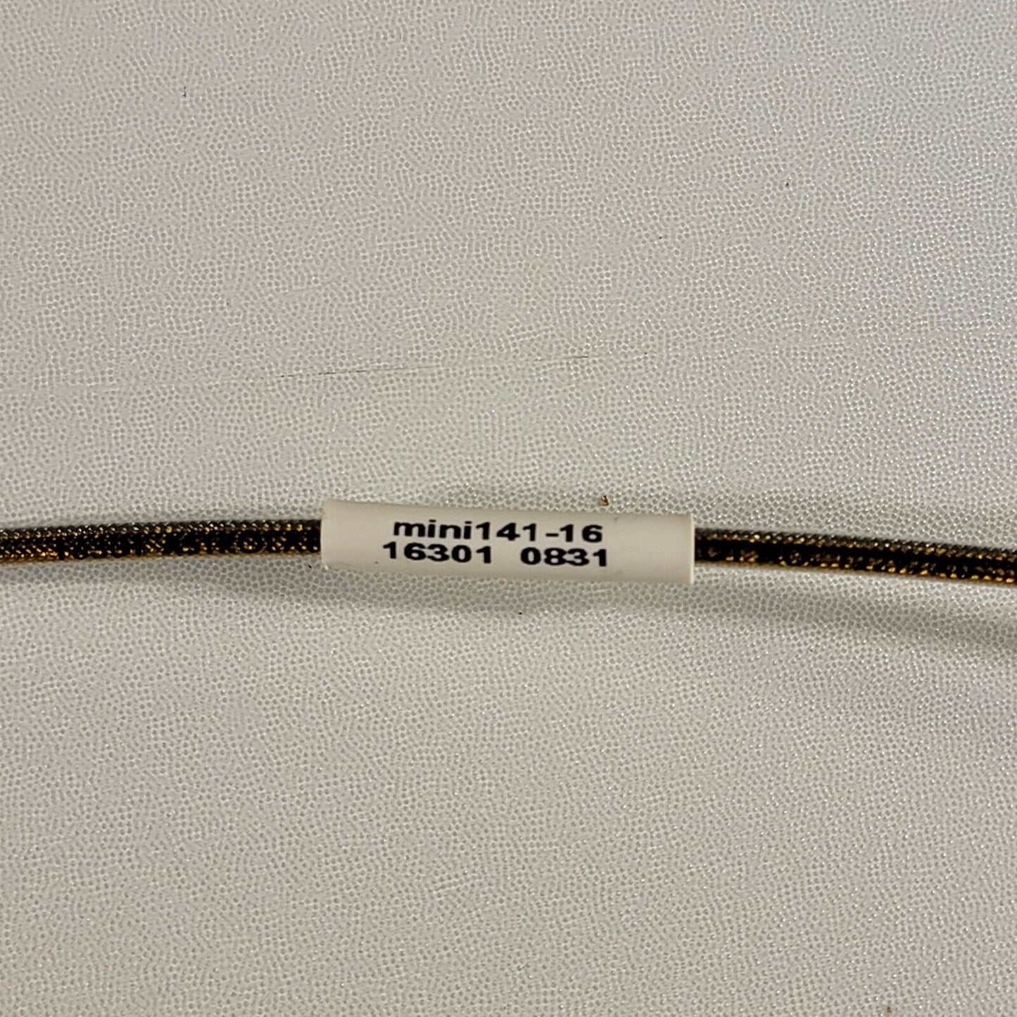 HUBER+SUHNER mini141-16 SMA Plug RF Cable 26.5GHz 16 Inches Long 50Ω Semi-Ridgid