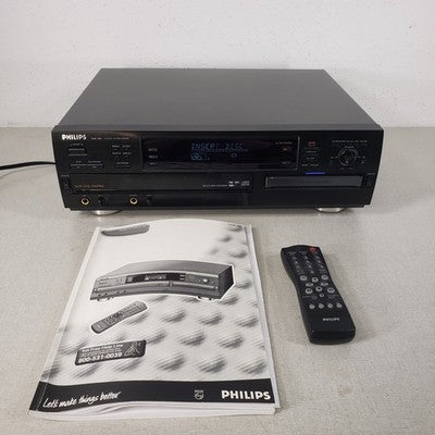 PHILLIPS CDR785/17 Multi Disc Changer and CD Recorder, Remote and Instructions