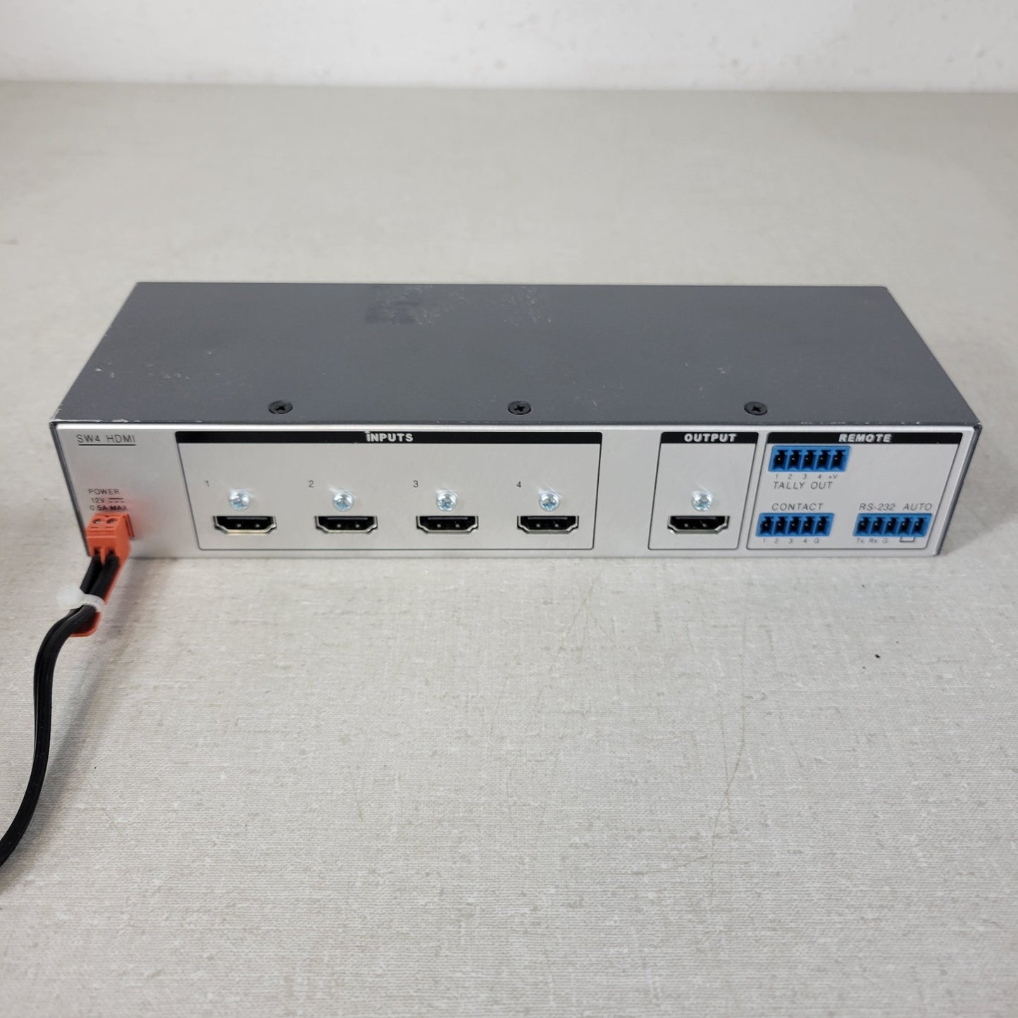 EXTRON SW4 HDMI Switcher with Power Supply, 4 HDMI Inputs, 1 HDMI Output