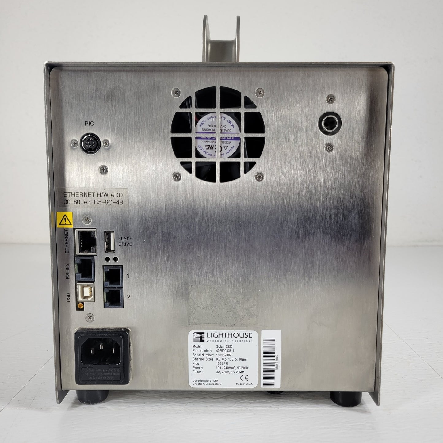 TESTED Lighthouse SOLAIR 3350 Particle Counter Analyzer 100 LPM 0.3um Cleanroom