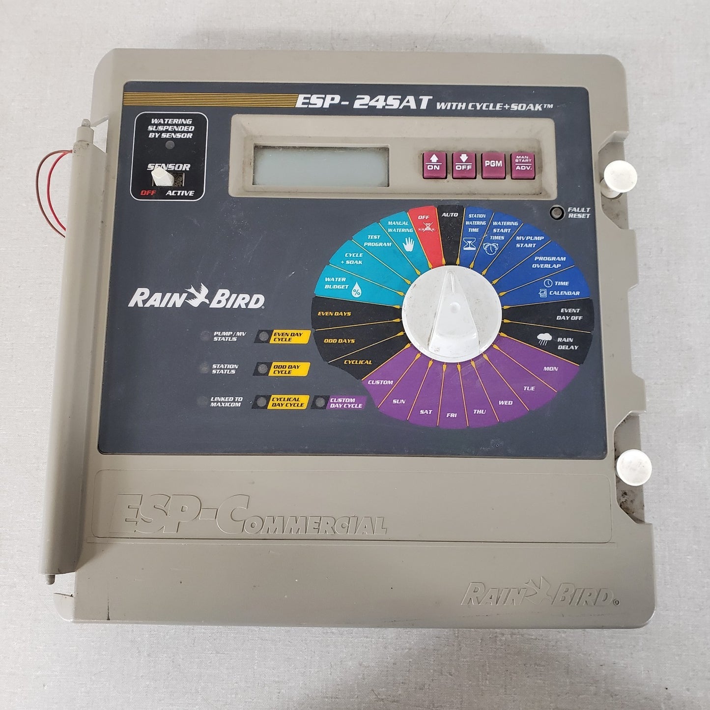 Rain Bird ESP-24SAT 631183A Cycle+Soak Front Panel Keypad Display Assembly