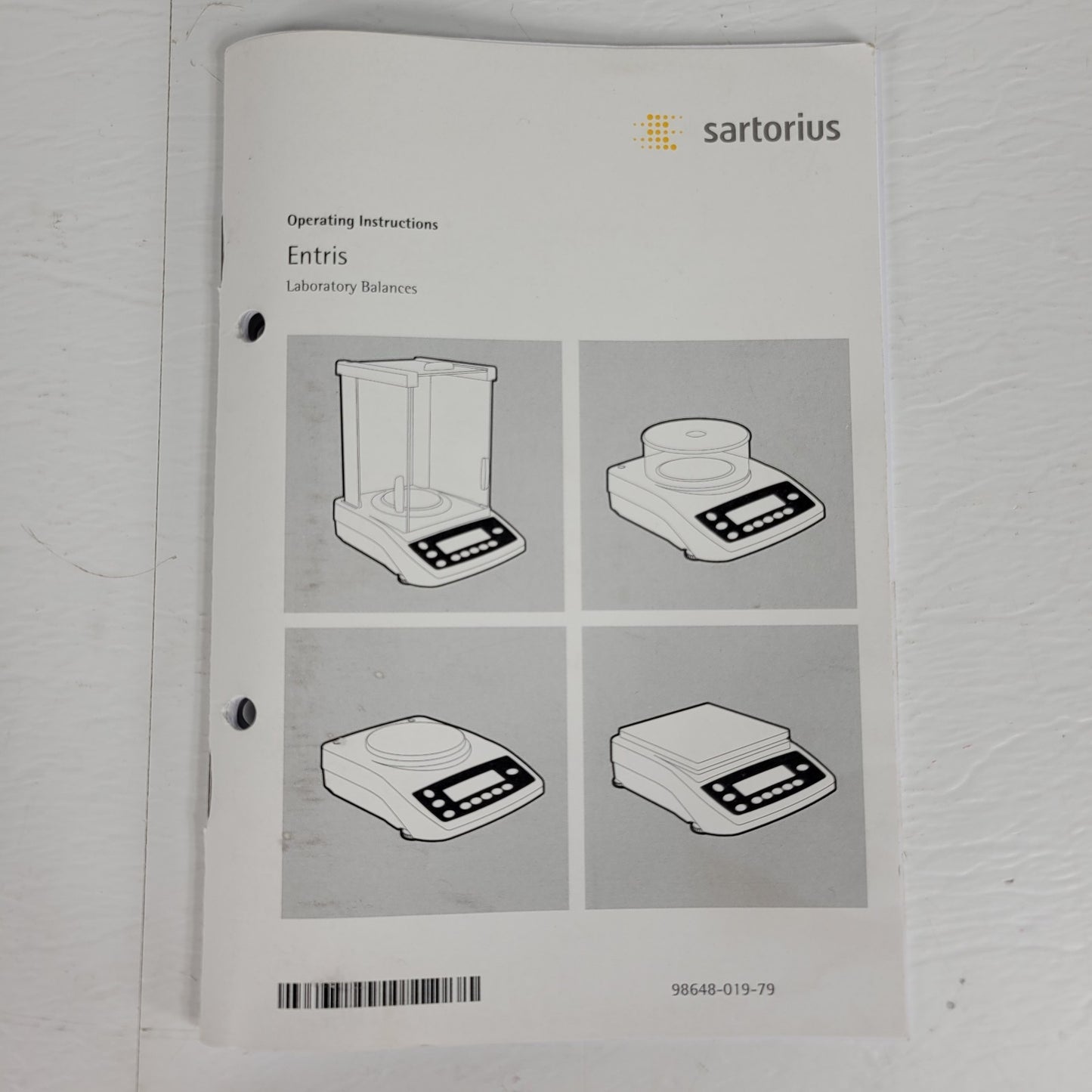 Sartorius Entris 98648-019-79 Laboratory Balance Operating Manual OEM