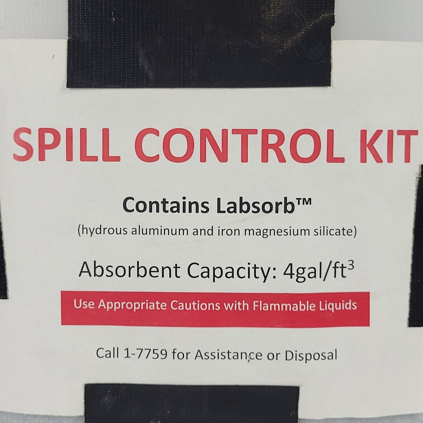 Labsorb Spill Control Kit, 4gal/ft³ Absorbency, 2/3rds Remaining of 3 Gallons