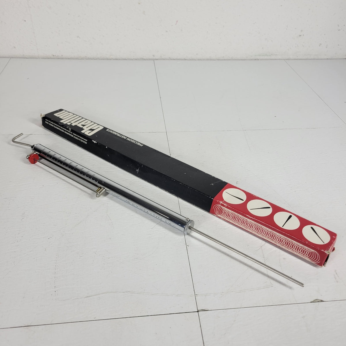 Chatillon 516-1000 1000g 2lb Mechanical Push Pull Force Gauge Spring Scale