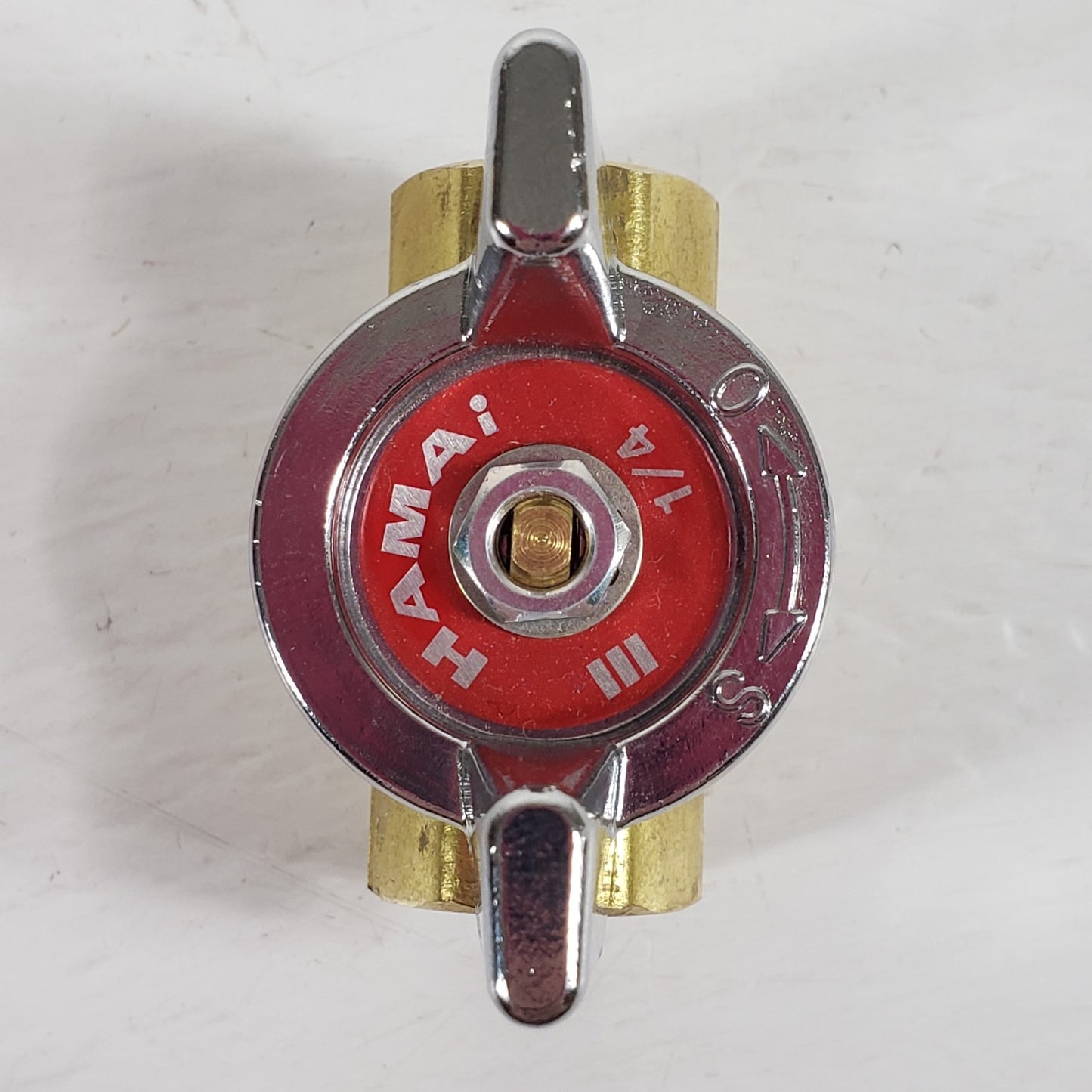HAMAI III 1/4" Brass Ball Valve Manifold Lever Handle Quarter Turn