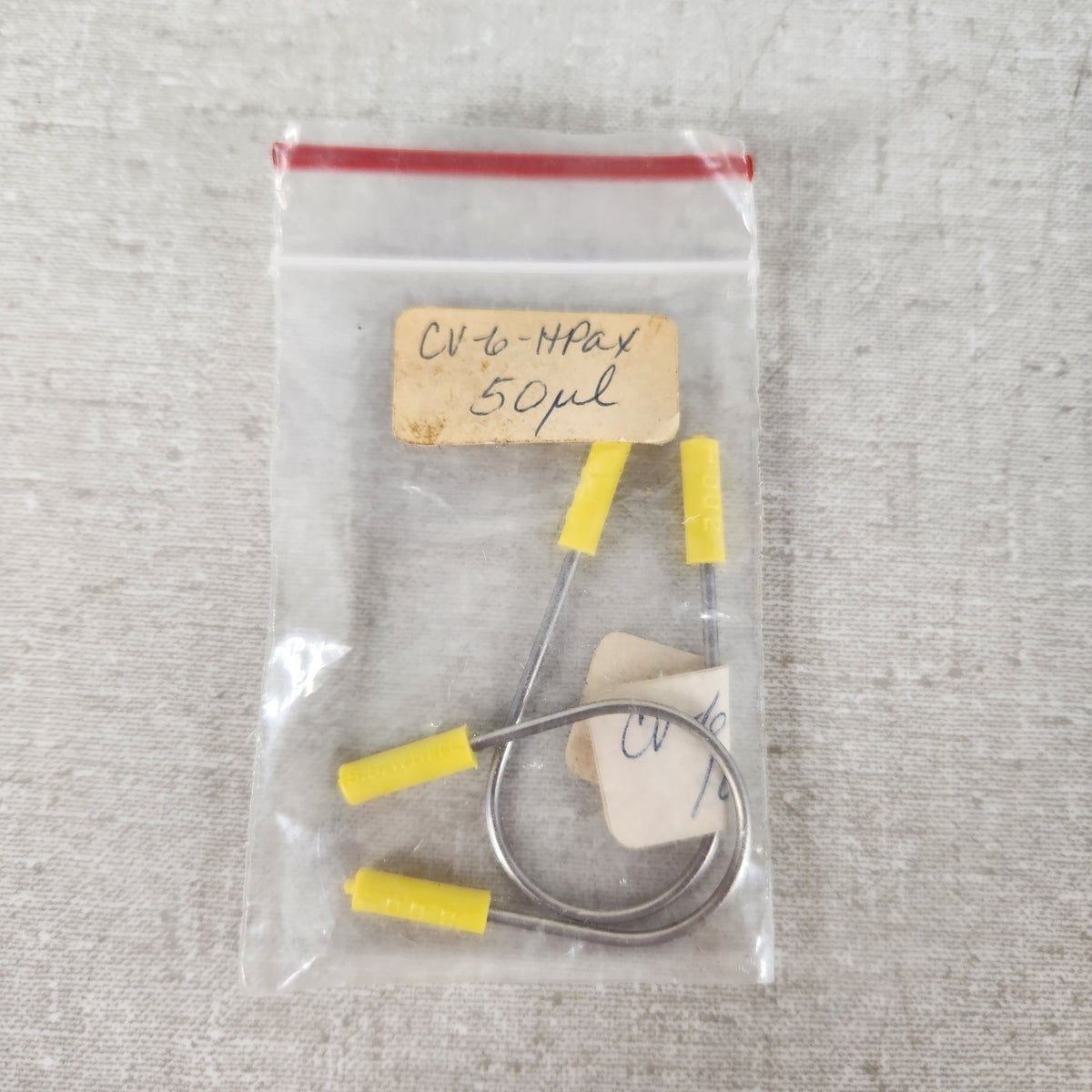Lot of 2 VICI Valco 50uL Stainless Steel HPLC Sample Loops CV-6-HPax Valve
