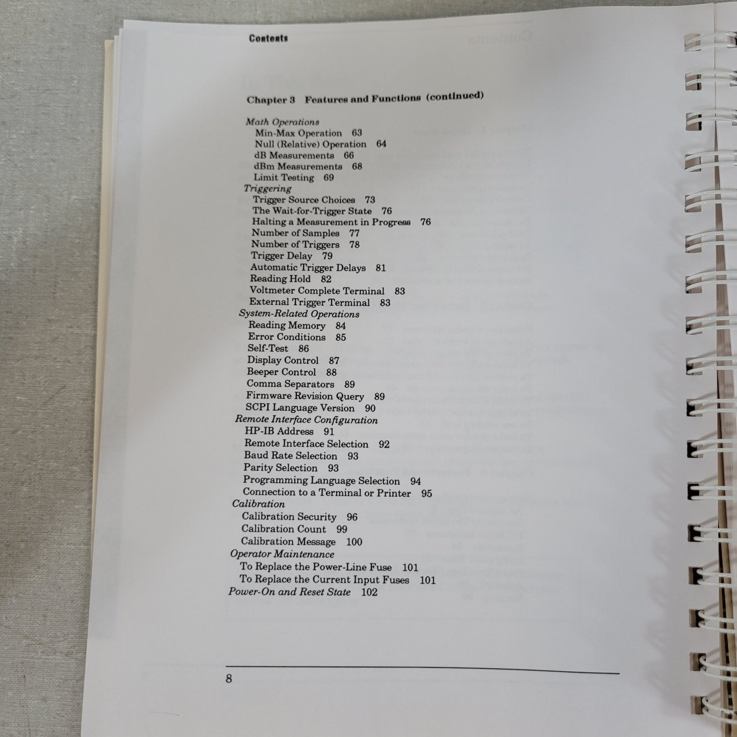 HP Hewlett Packard 34401A Digital Multimeter DMM User's Guide Manual 34401-90004