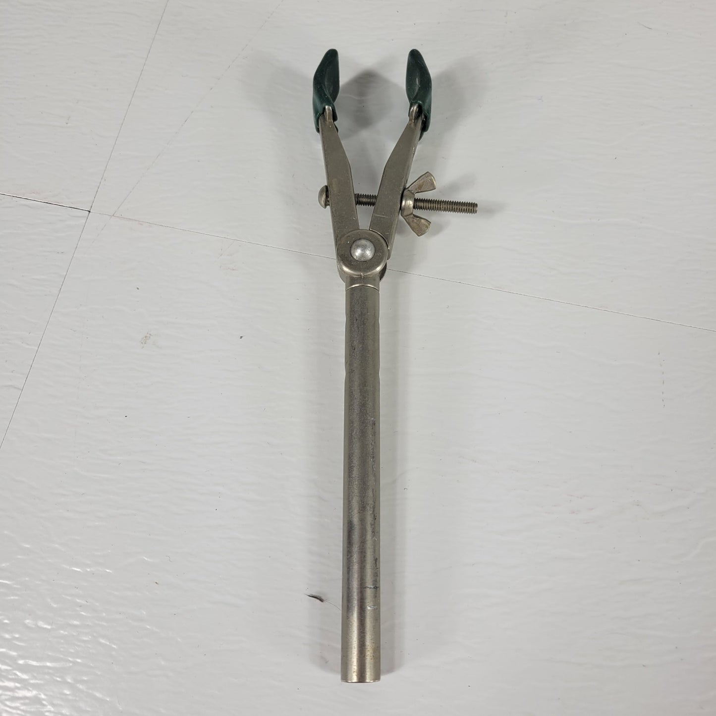 Lot Of 10 Talon 1" 2-Prong Lab Clamps 8" Long 8/10 Single 2/10 Double Adjustment