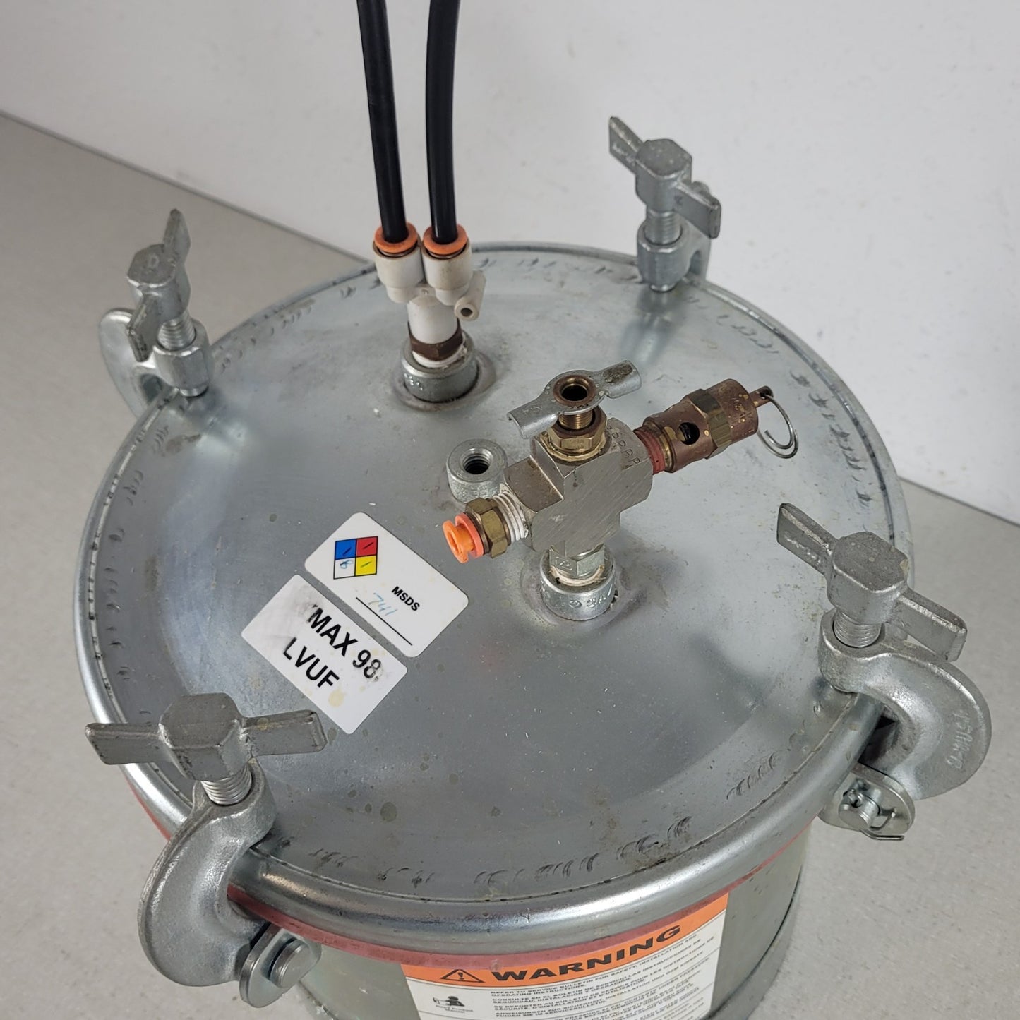 New Precision Technology CP16-4 Robotic Dispensing System w/ Binks Pressure Tank
