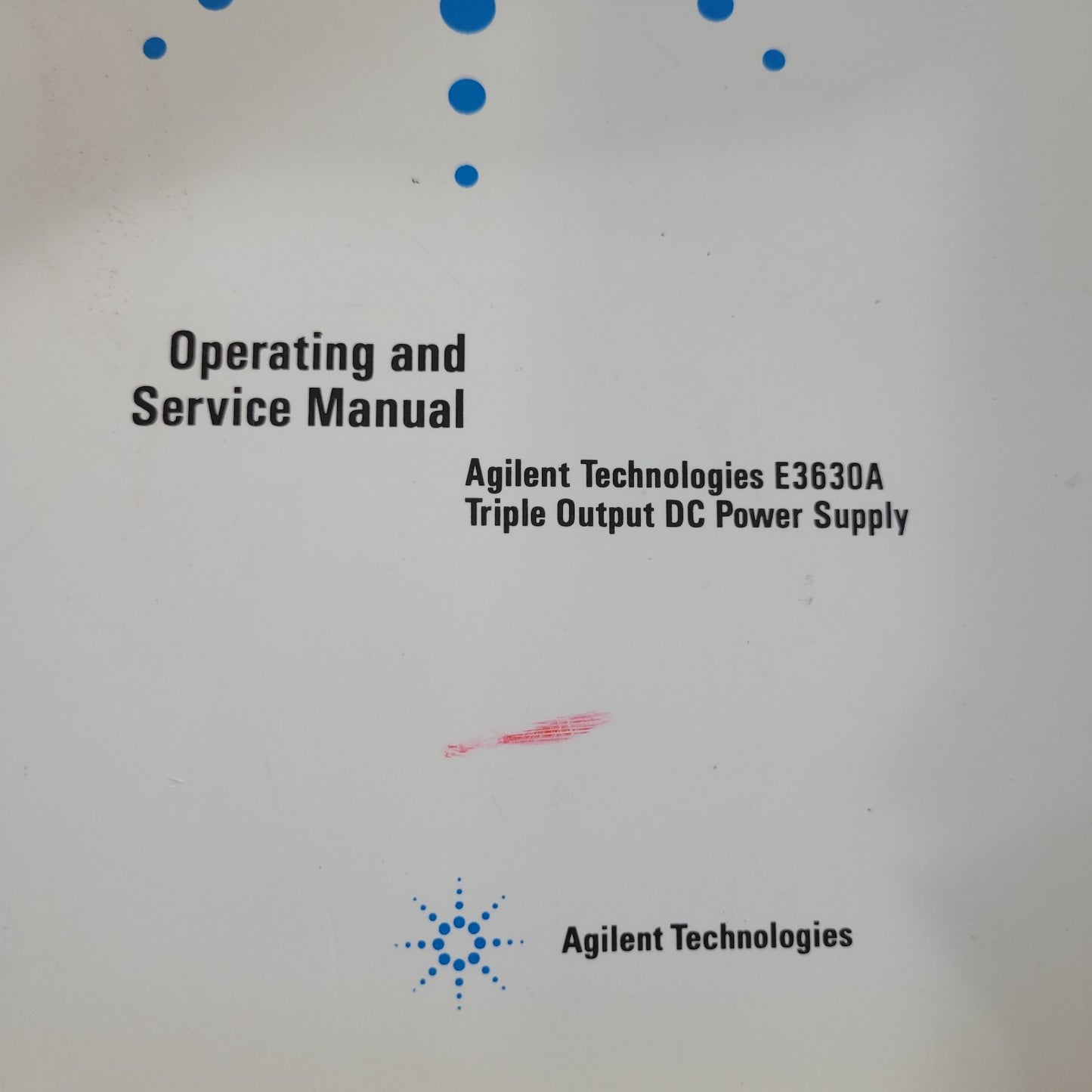 Agilent HP E3630A Triple Output DC Power Supply Operating Service Manual OEM