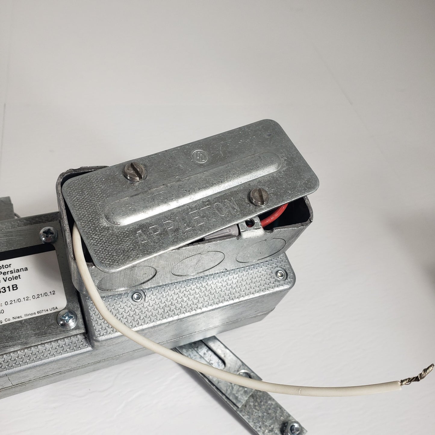 Dayton 2C831B Wall Ceiling Shutter Motor Kit 120/240V Exhaust Damper Louver