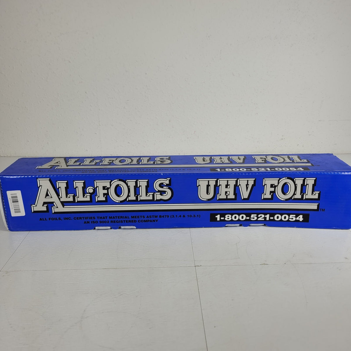 All Foils UHV Aluminum Foil .001" x 24" x ~400' ASTM B479 Cleanroom Vacuum