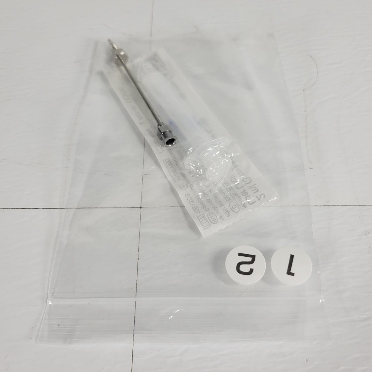 Waters WAT025559 HPLC Pump Priming Luer Lock Srng & Ndl w/ Nut & Ferrule