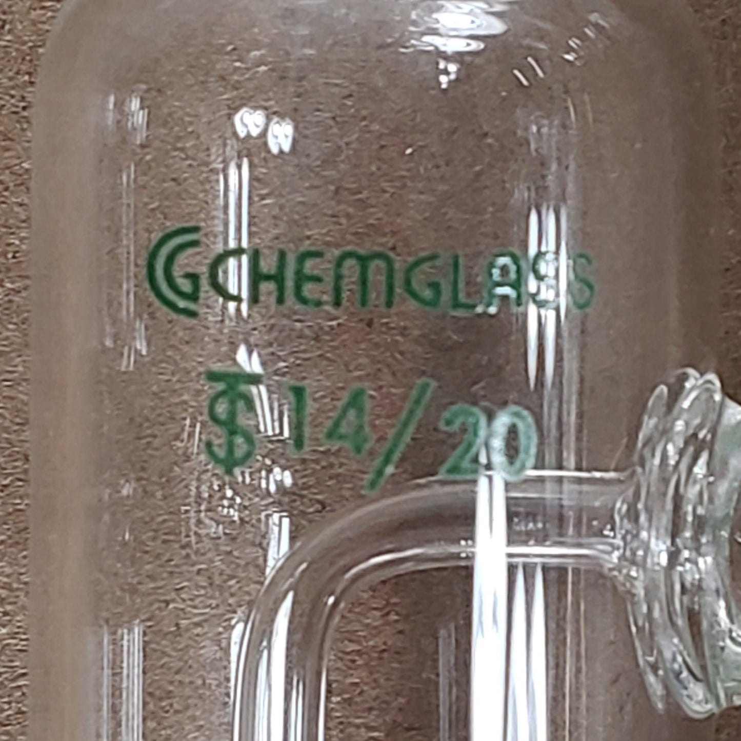 Chemglass CG-1213-14 Reflux Dimroth Coil Condenser with 14/20 Joints 100mm Coil