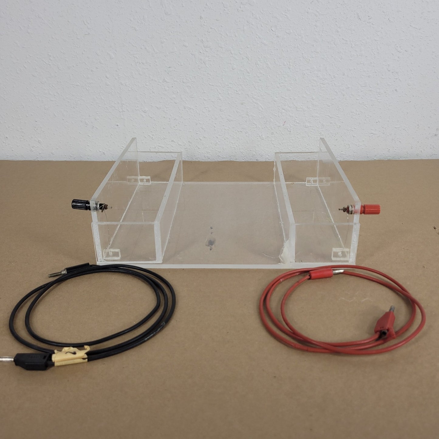 Acrylic Horizontal Agarose Gel Electrophoresis Chamber Tank w/ Tray Leads