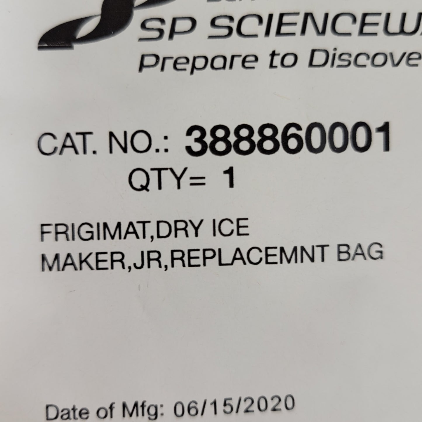 Bel-Art 388860001 Blue Replacement Bag For Frigimat Junior Dry Ice Maker