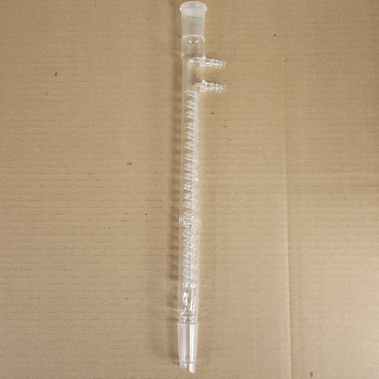 Chemglass CG-1213-05 Style-B Jacketed Coiled Reflux Condenser CN 24/40 300mm