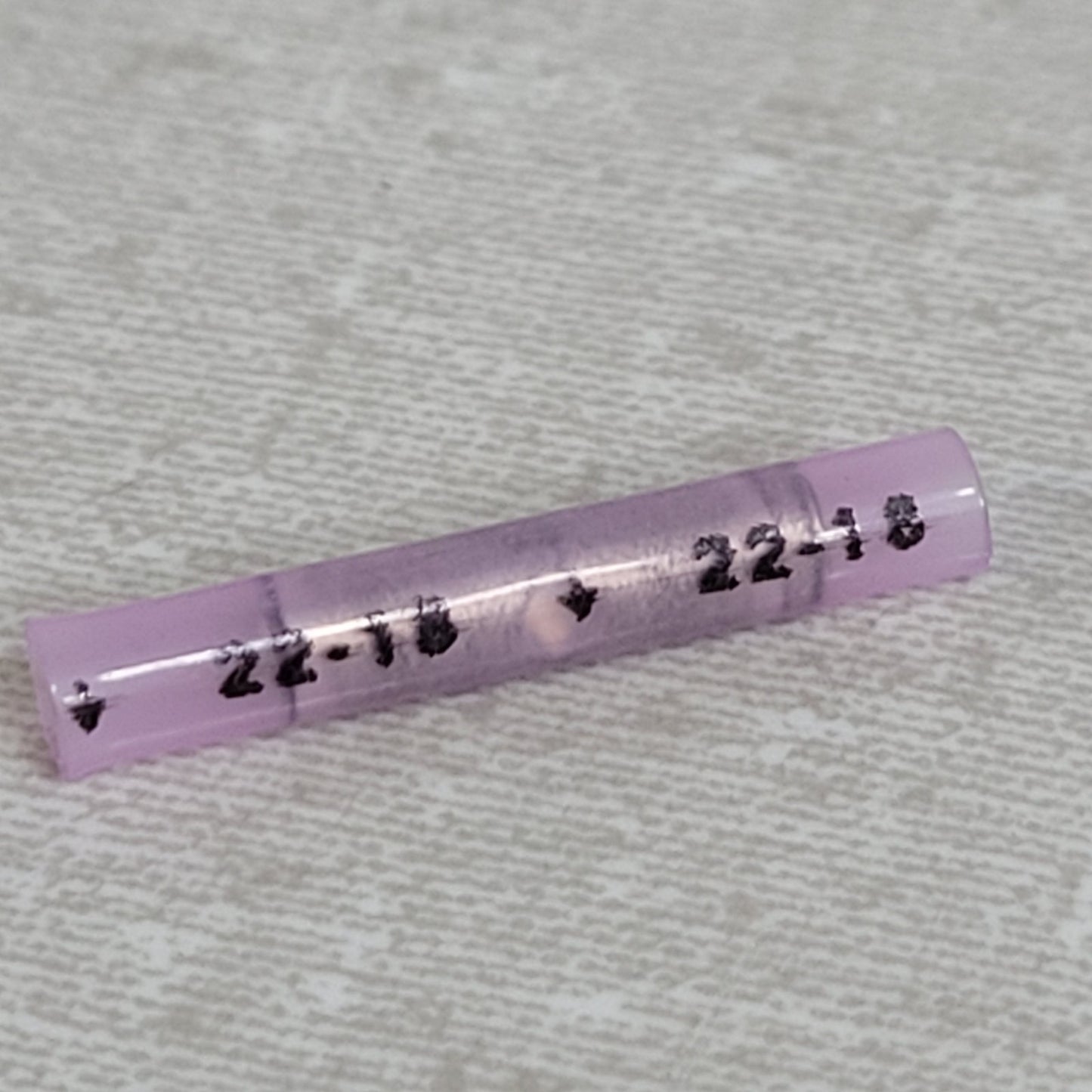 100PCS Heat Shrink Waterproof Wire Connectors Butt Terminals 22-18AWG Purple