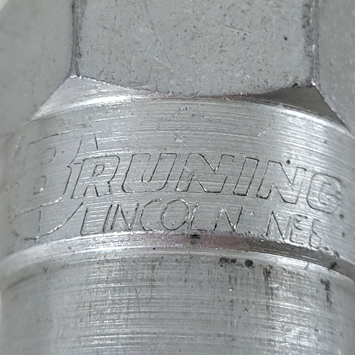 BRUNING 1/2" Female Hydraulic Quick Coupler Body Vintage Industrial