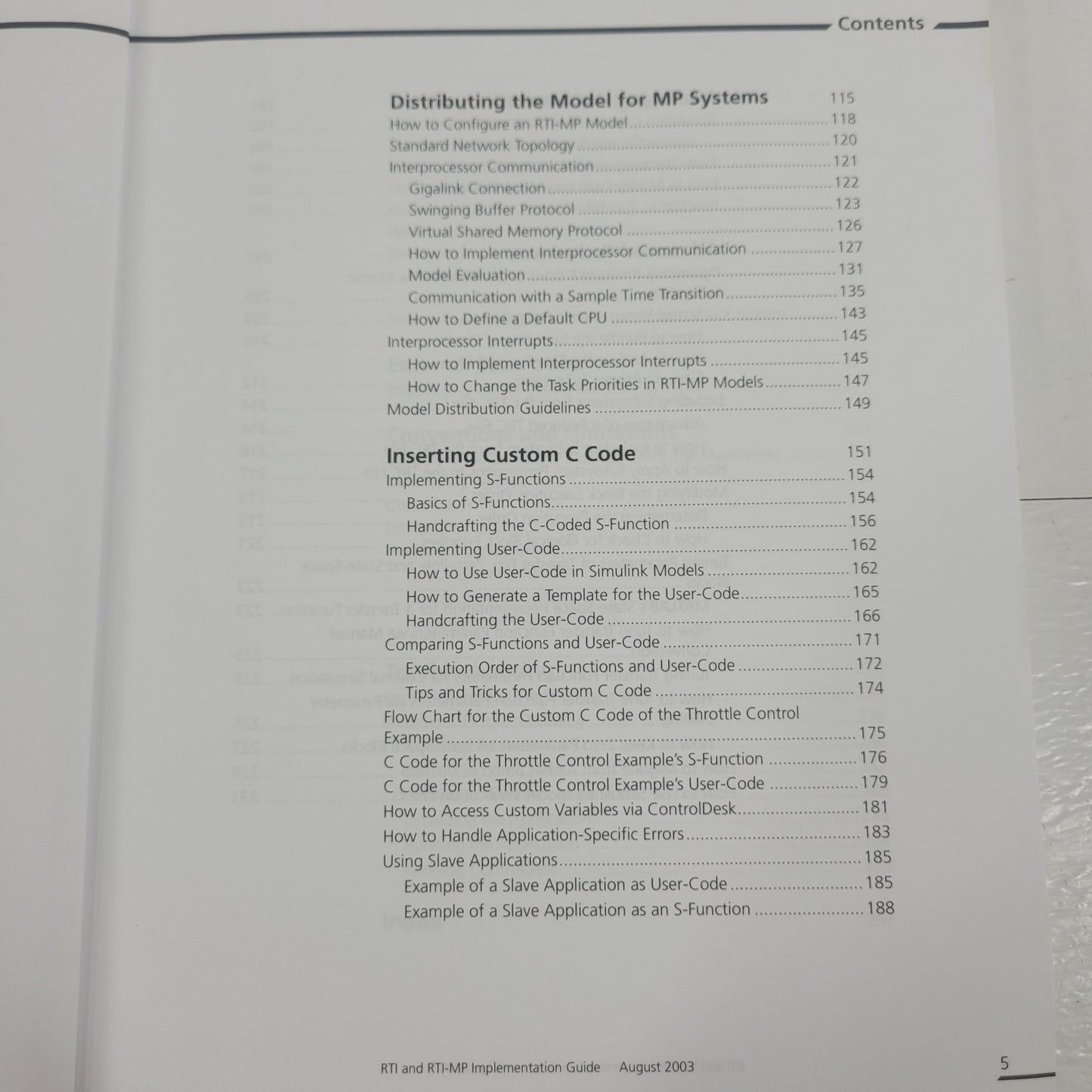 dSPACE RTI RTI-MP Real-Time Interface Implementation Guide Release 4.0 2003