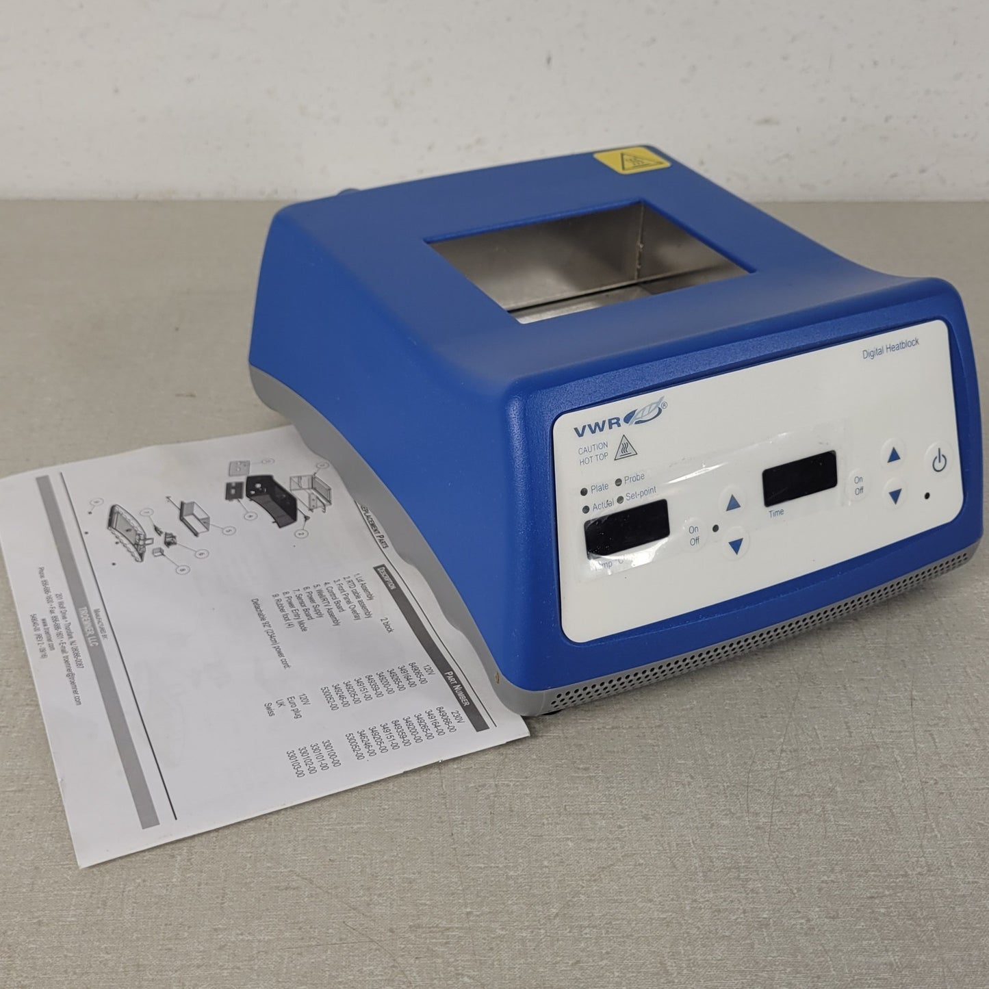 NEW OPEN BOX VWR 13259-050 Digital Heatblock Dry Bath Incubator Block Heater