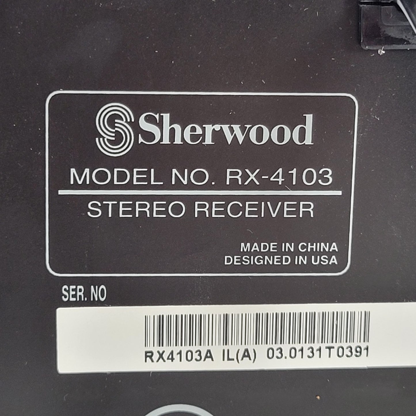 TESTED Sherwood RX-4103 105W/ch AM/FM Stereo Receiver w/ Extras