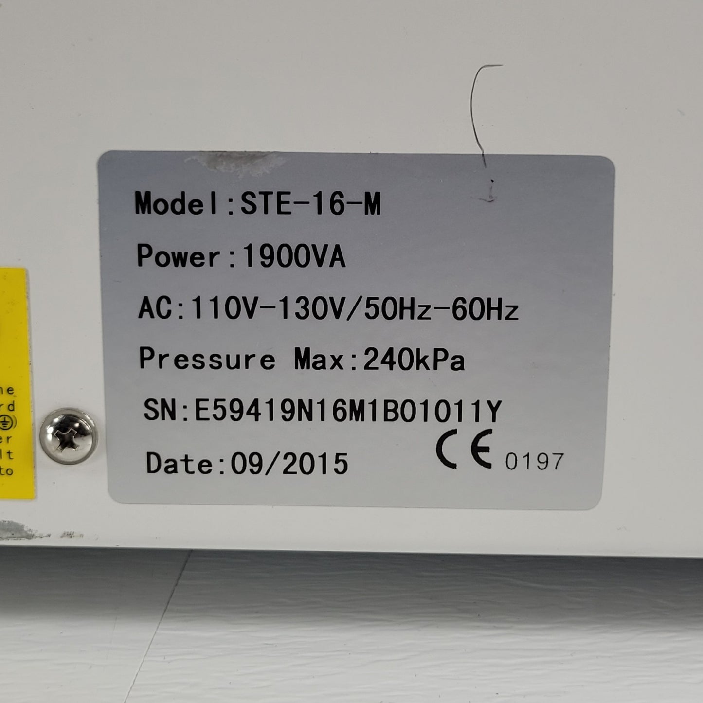 TESTED Benchmark BioClave STE-16M 16L Benchtop Steam Sterilizer Autoclave