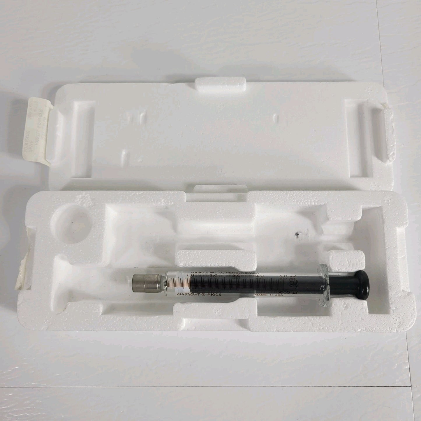 HAMILTON 81520 5.0ml/5000μl  Gastight #1005 Srng, No Ndl