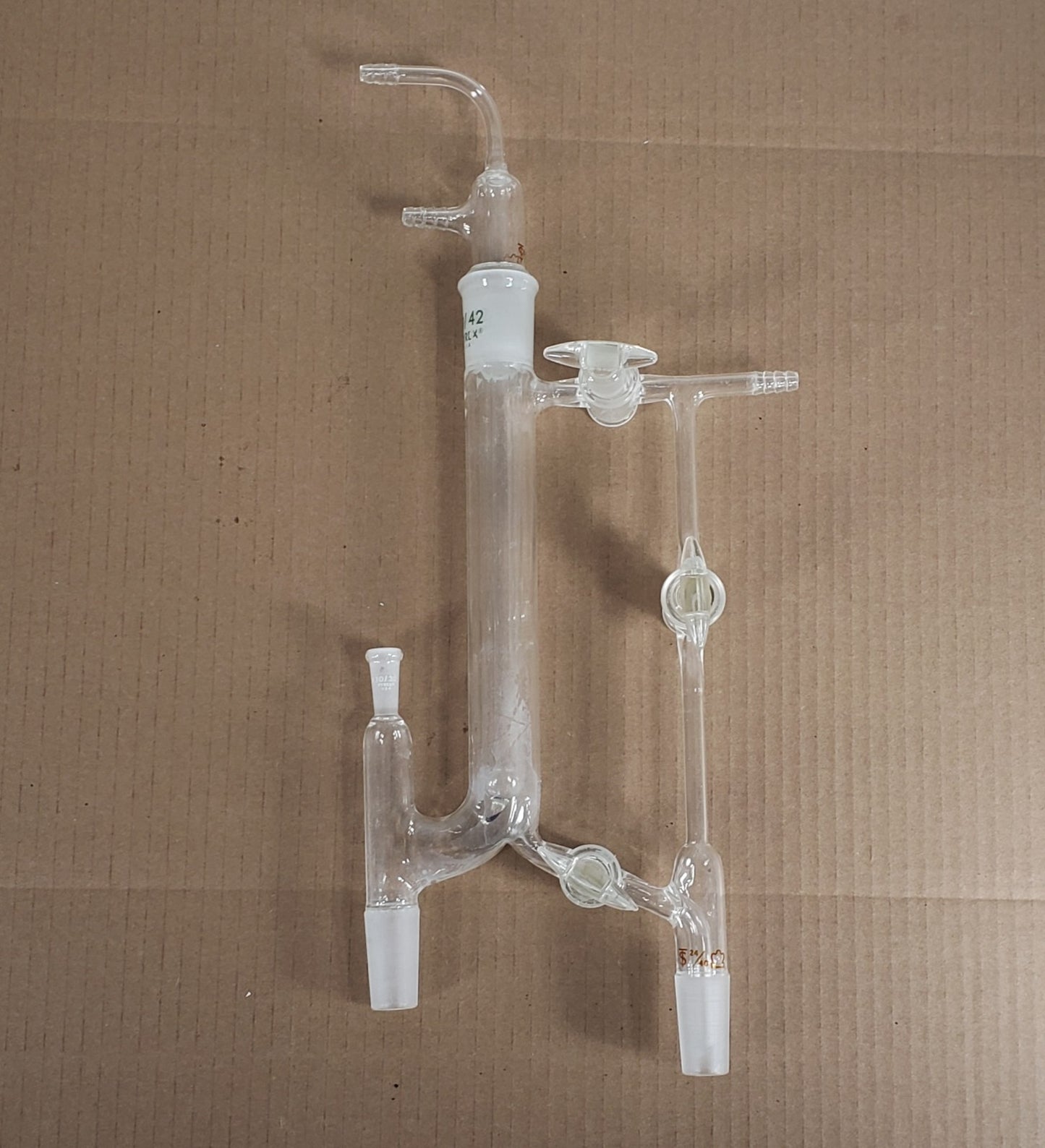 Pyrex Variable Reflux Distilling Apparatus Assembly 29/42 CN 24/40 SN w/Stopcock
