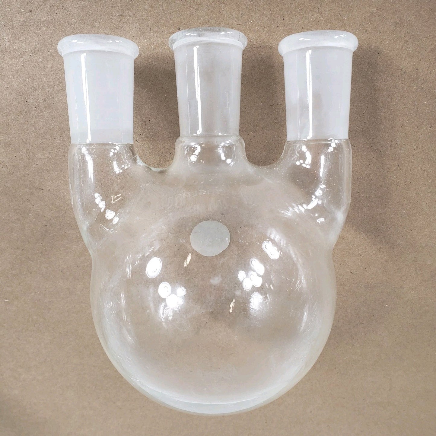 Chemglass CG-1522-05 Heavy Walled 500mL 24/40 3-Neck Round Bottom Boiling Flask
