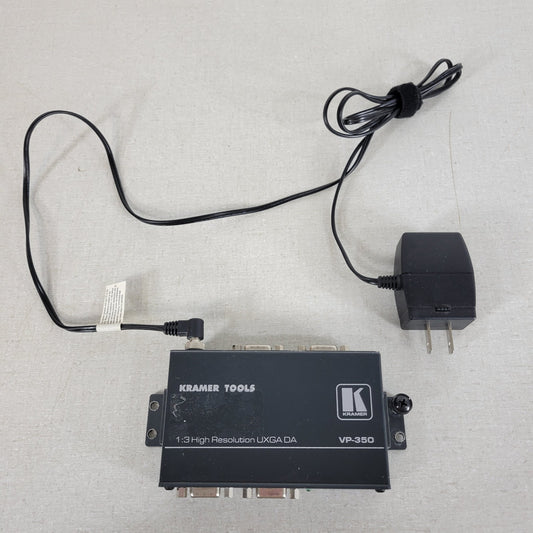 TESTED Kramer VP-350 1:3 UXGA VGA Distribution Amplifier 15-Pin